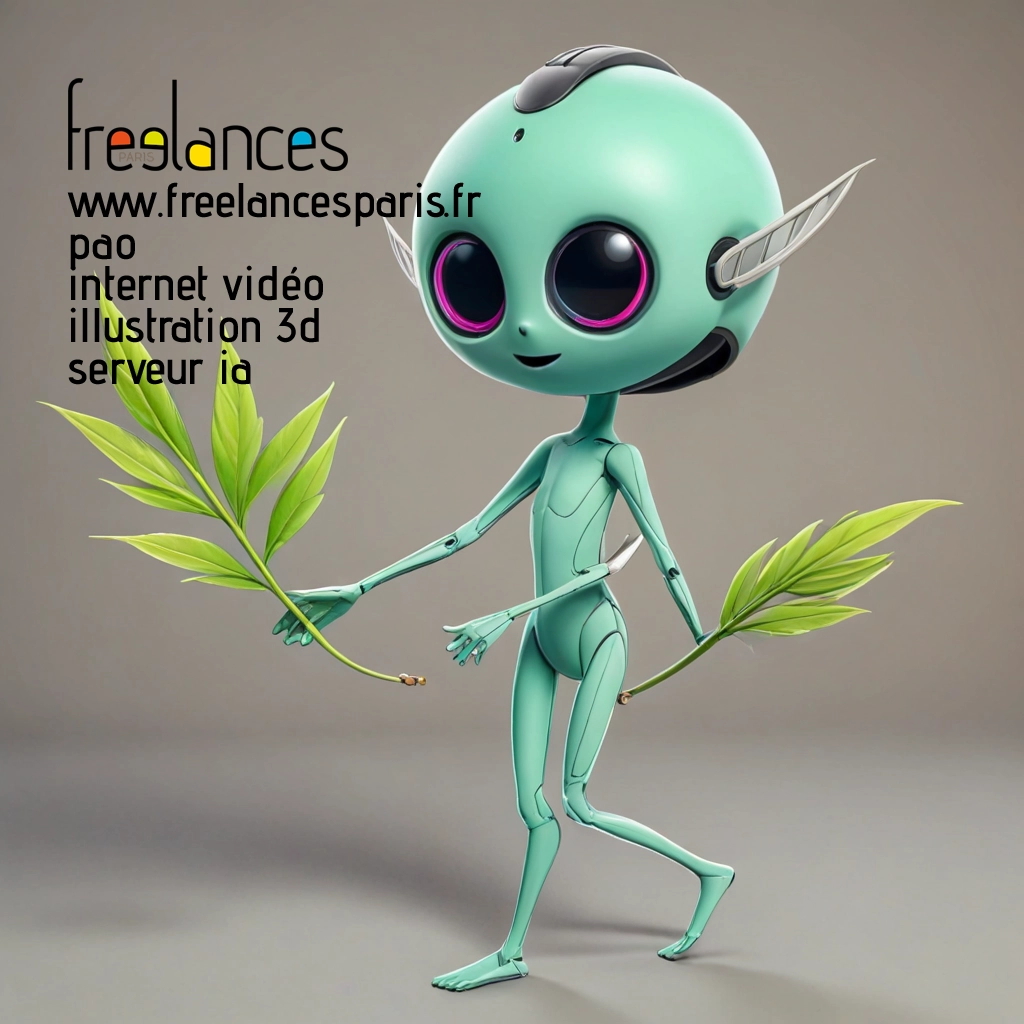 Pao mise en page internet vidéo illustration 3d serveur image IA générative AI freelance paris studio de création magazines C40SCUW0